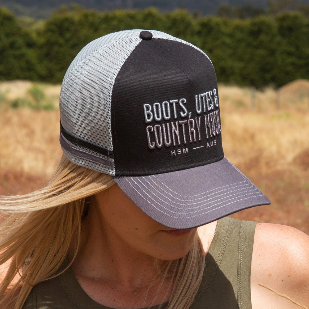 Boots, Utes & Country Music High Profile Trucker Cap – Hot Southern Miss
